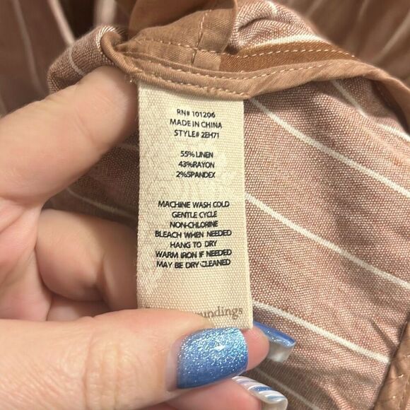 ✨HP✨Soft Surroundings Sunswept Stripe Sz Medium Blazer✨ - Picture 9 of 9